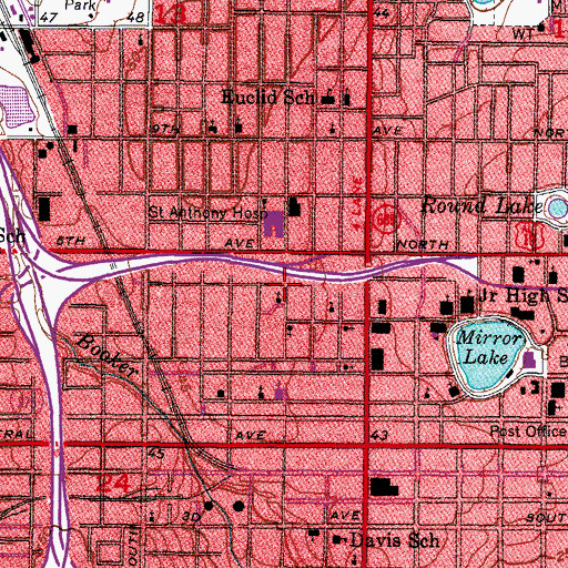 Topographic Map of Unity Park, FL