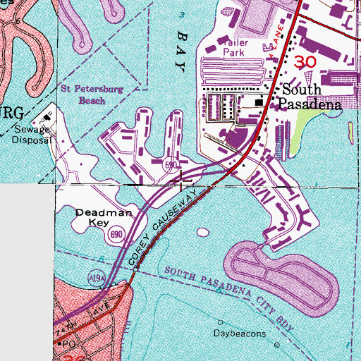 Topographic Map of Fred Held Habitat, FL