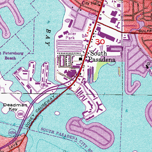 Topographic Map of Barbara Gilberg Habitat, FL