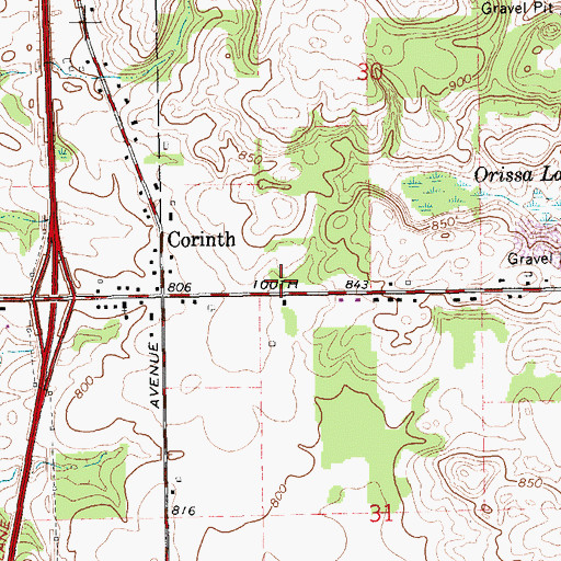 Topographic Map of Friendship Christian Reformed Church, MI