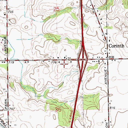Topographic Map of Southside Community Ice Center, MI