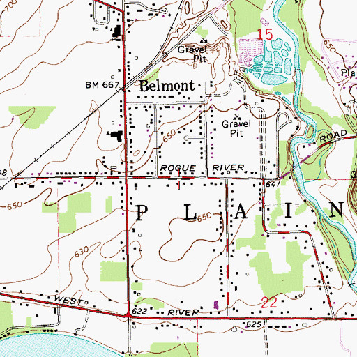 Topographic Map of Linh Son Temple, MI