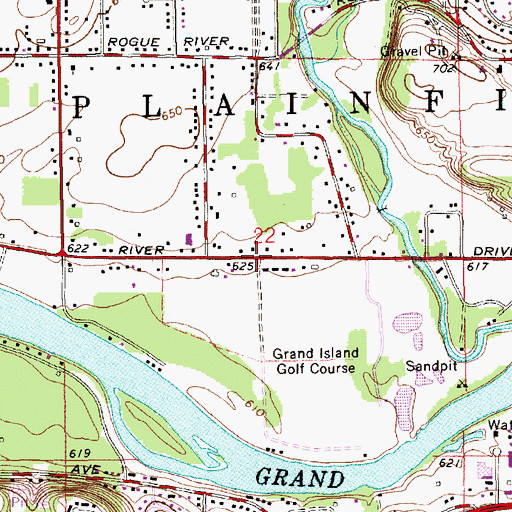 Topographic Map of Family Physicians Clinic, MI