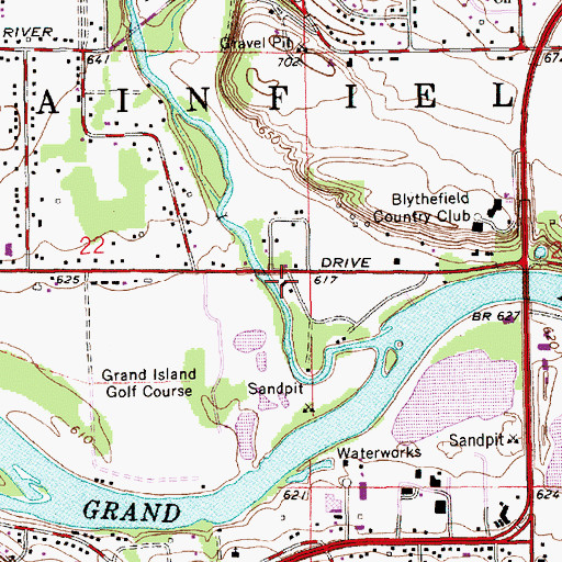 Topographic Map of Hyser Rivers Museum, MI