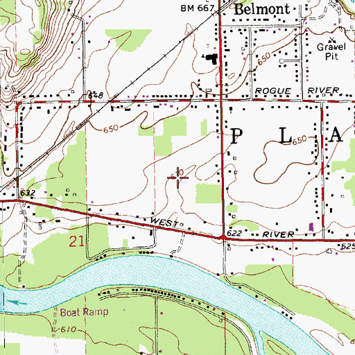 Topographic Map of Jehovah's Witnesses, MI