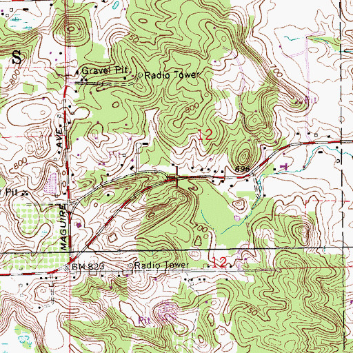 Topographic Map of Knapp Forest Elementary School, MI