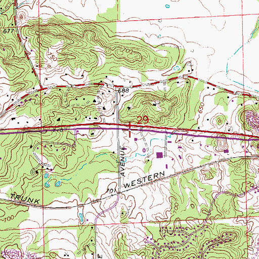 Topographic Map of Redeemer Presbyterian Church, MI