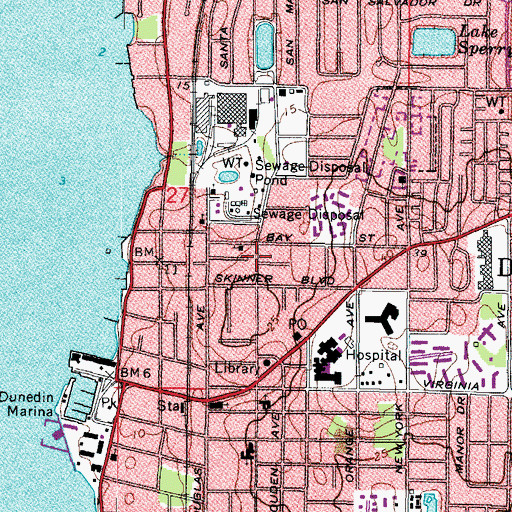 Topographic Map of Elizabeth Skinner-Jackson Playground, FL