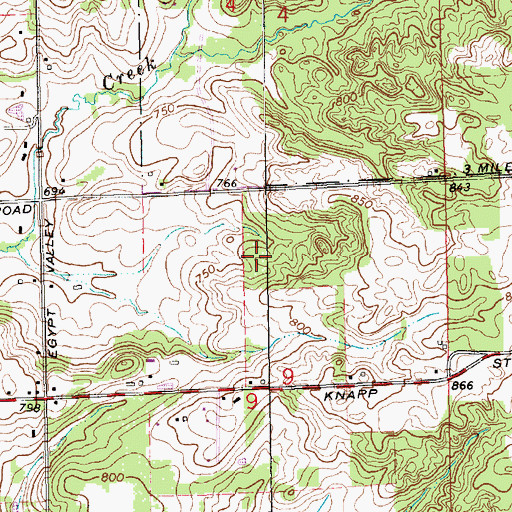 Topographic Map of Egypt Valley Country Club, MI