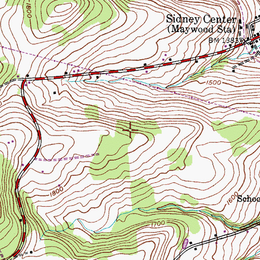Topographic Map of Skytop Quarry, NY