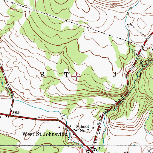 Topographic Map of Saint Johnsville Quarry, NY