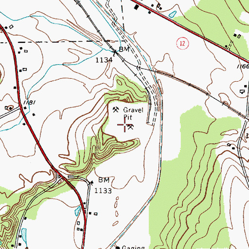 Topographic Map of Boonville Quarry, NY