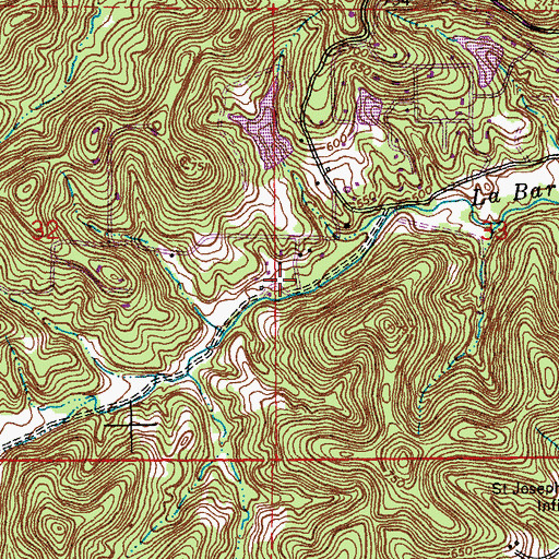 Topographic Map of LaBarque Creek Conservation Area, MO