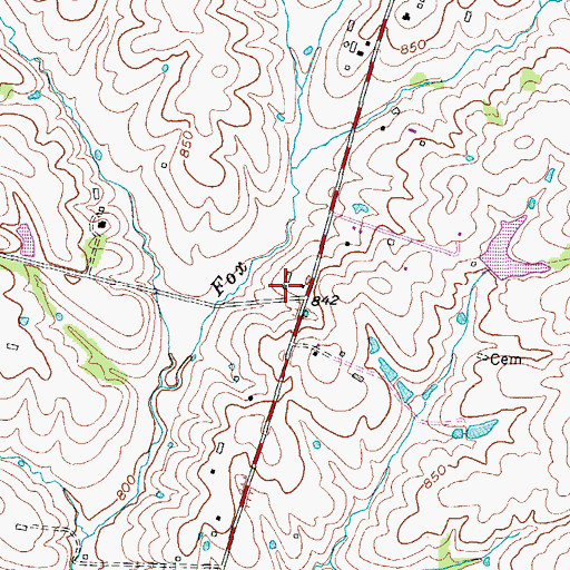Topographic Map of Bayard Post Office (historical), KY