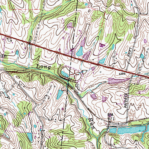 Topographic Map of Brentlawn Race Course (historical), KY