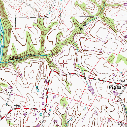 Topographic Map of Camden School (historical), KY
