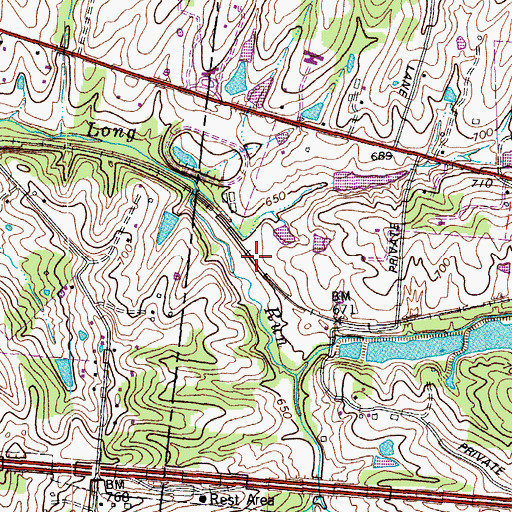 Topographic Map of Floyds Fork Railroad Station (historical), KY