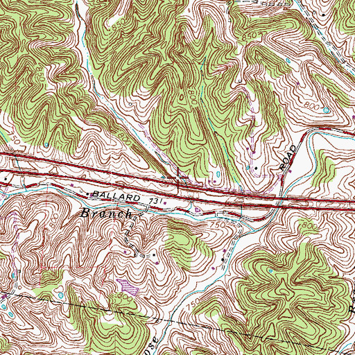 Topographic Map of Little Benson School (historical), KY