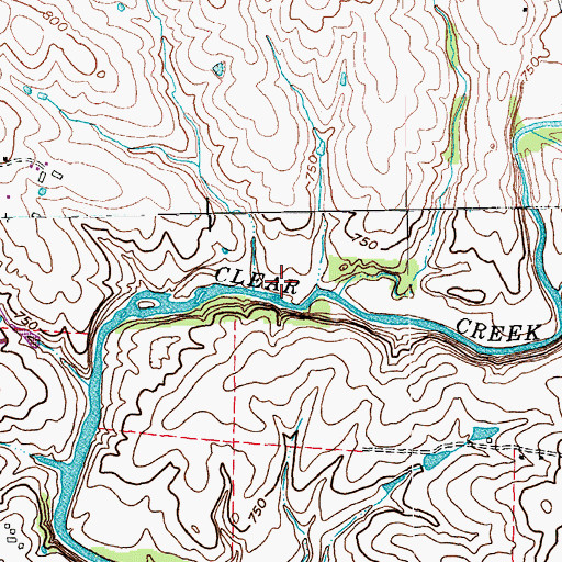 Topographic Map of Painted Stone Station (historical), KY