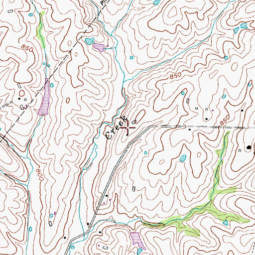 Topographic Map of School Number Thirty-Two (historical), KY
