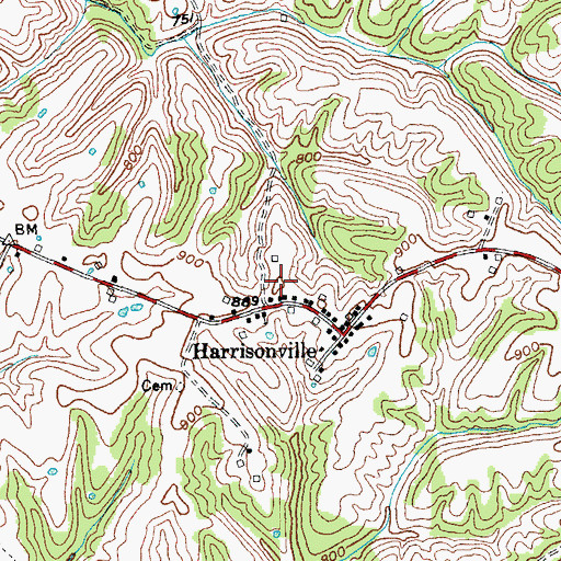 Topographic Map of School Number Twenty-Five (historical), KY