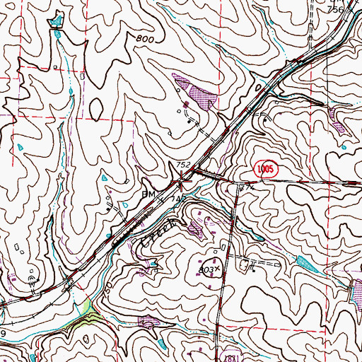 Topographic Map of Vigo Railroad Station (historical), KY
