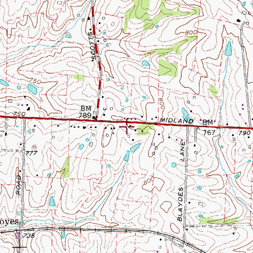 Topographic Map of Beechwood School (historical), KY