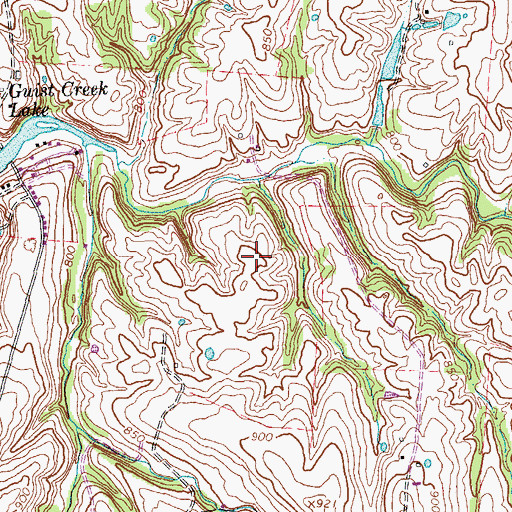 Topographic Map of Tylers Pioneer Station (historical), KY