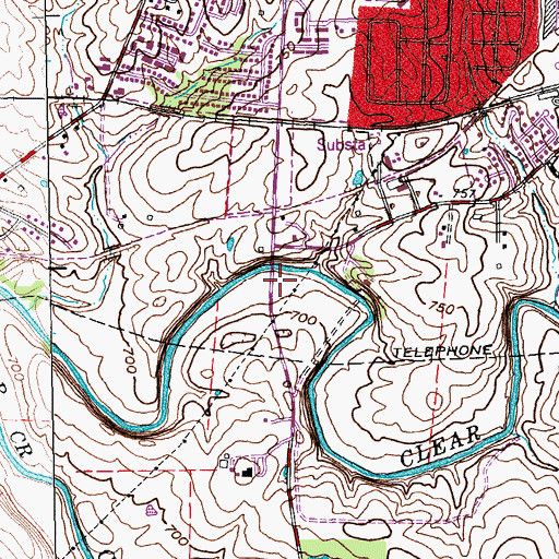 Topographic Map of Zaring Mill (historical), KY