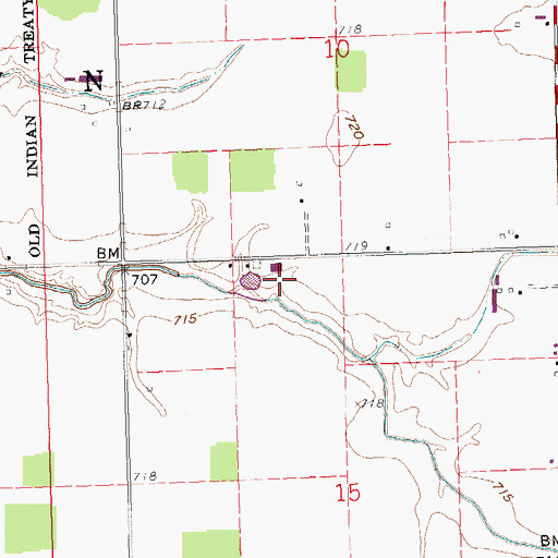 Topographic Map of Cooper Farms Hatchery, OH
