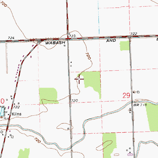 Topographic Map of Emerald Forest Farm, OH