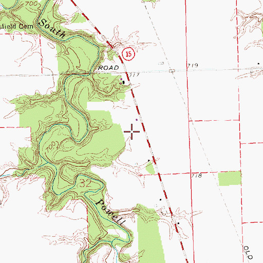 Topographic Map of Don Mar Farms, OH