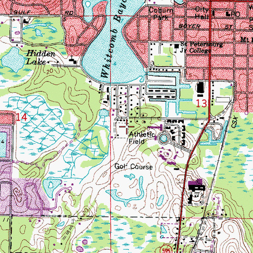 Topographic Map of Sisler Field, FL