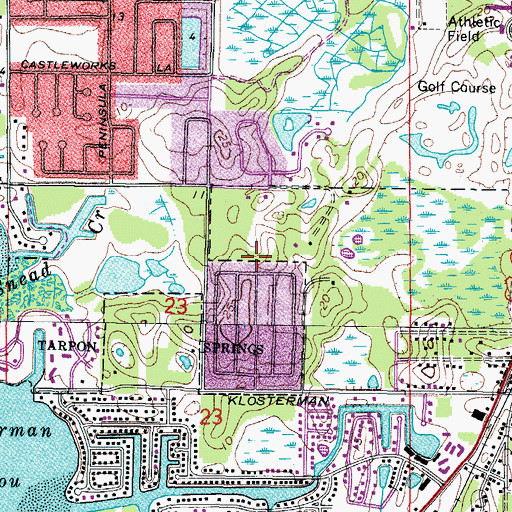 Topographic Map of Trentwood Playground, FL