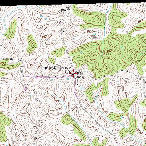 Topographic Map of Hammond School (historical), KY