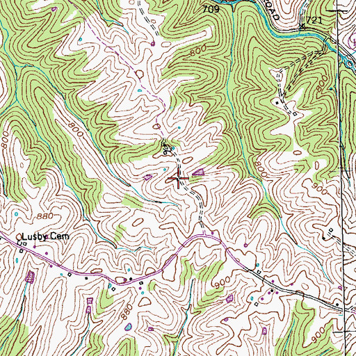 Topographic Map of School Number Ten (historical), KY
