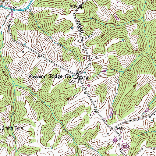 Topographic Map of School Number Twenty-Five (historical), KY