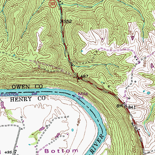 Topographic Map of School Number Twenty-Four (historical), KY