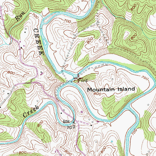 Topographic Map of Slayton Post Office (historical), KY