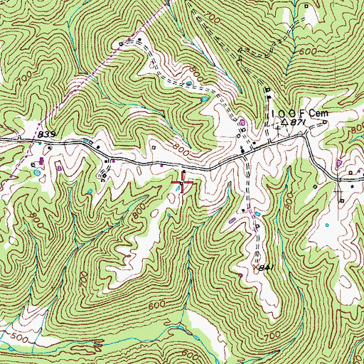 Topographic Map of School Number Forty-Two (historical), KY