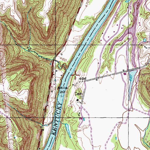 Topographic Map of Avery Post Office (historical), KY
