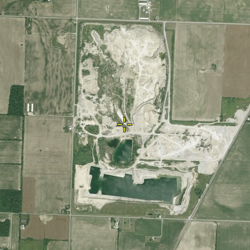 Aerial/Satellite Image of Flat Rock Quarry, OH