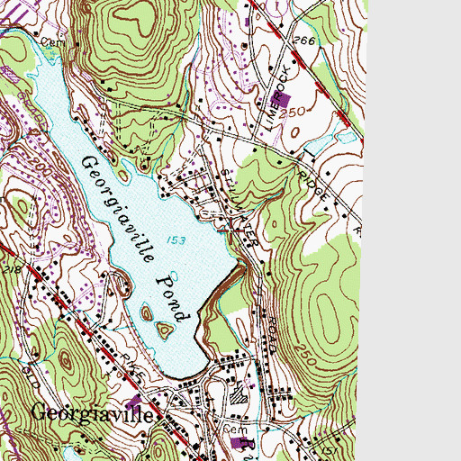 Topographic Map of Gould Brook, RI