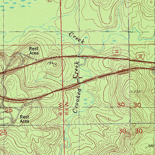 Topographic Map of Copperhead Branch, FL