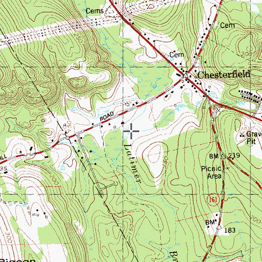 Topographic Map of Powers Brook, CT