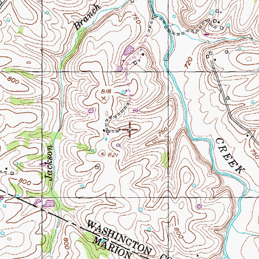 Topographic Map of Smith School (historical), KY