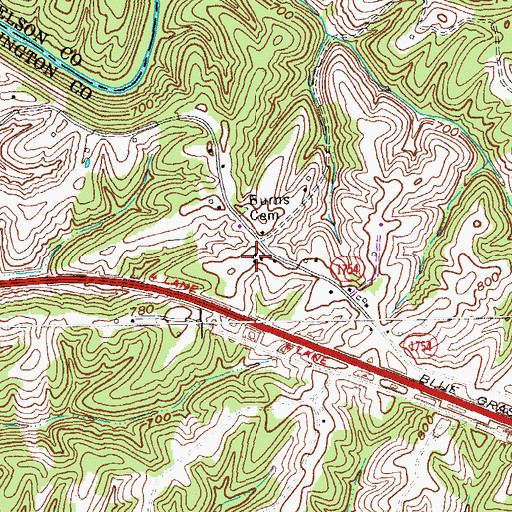 Topographic Map of Independence School (historical), KY