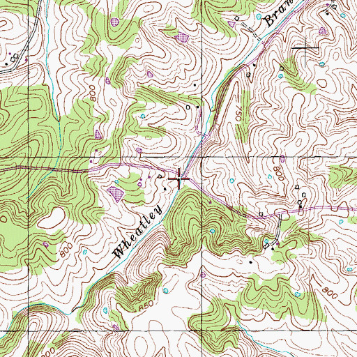 Topographic Map of McIntyre Post Office (historical), KY