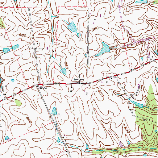 Topographic Map of Oakland (historical), KY