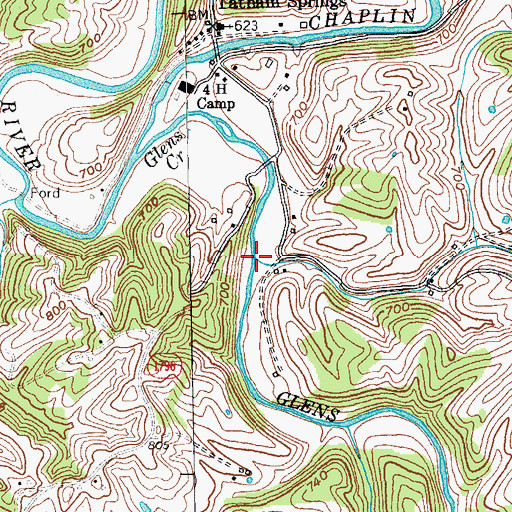 Topographic Map of Plum Run, KY